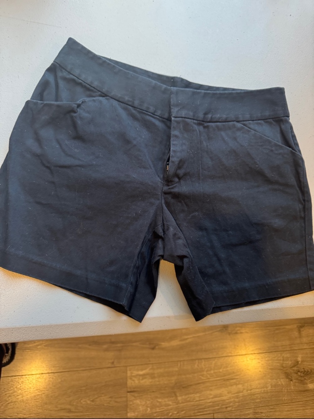 INC International Concepts Black High Waist Stretch Shorts